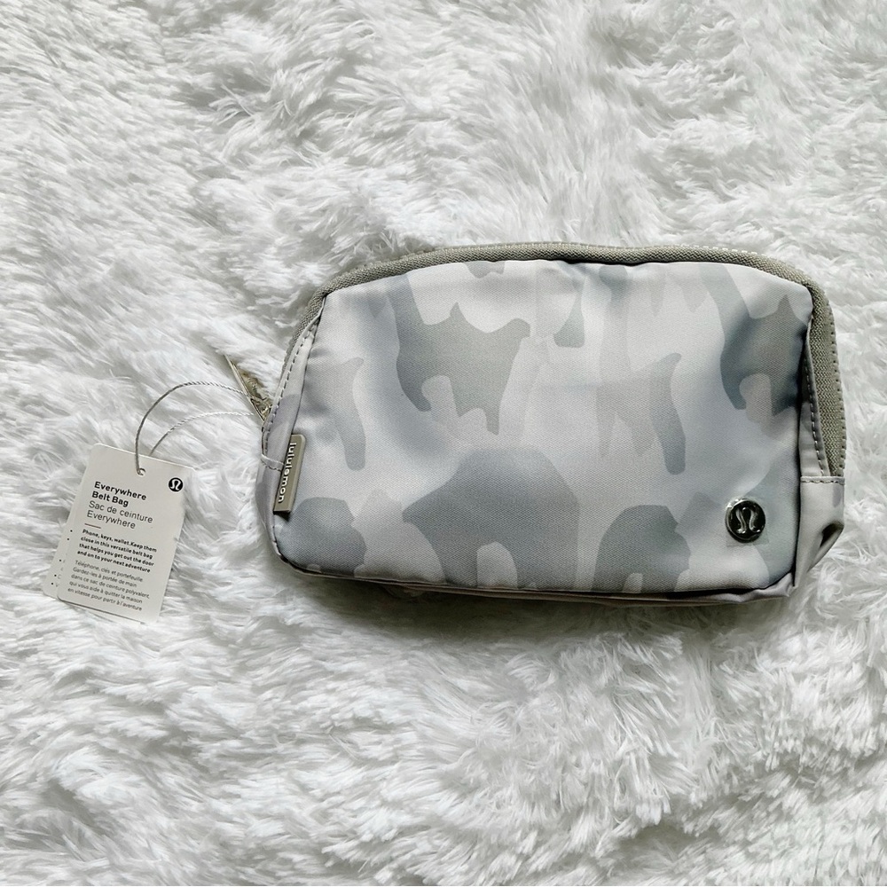 LULULEMON White Camo Everything Belt Bag